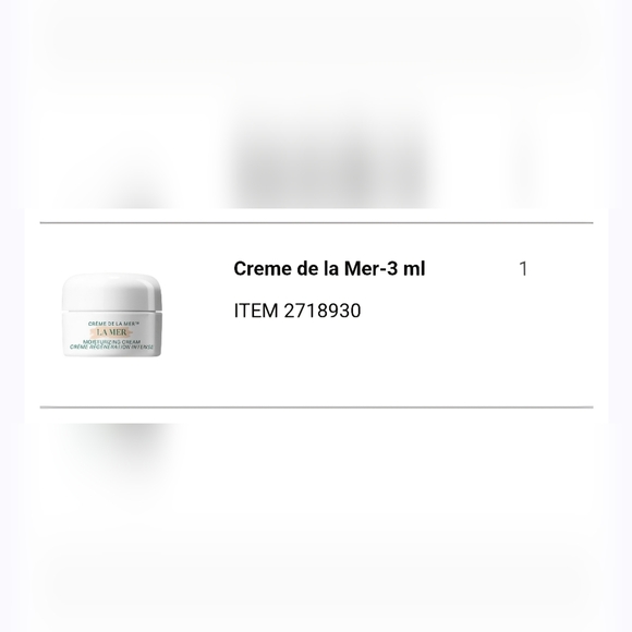 La Mer Moisturizing Cream Travel Size 3 ML - Picture 4 of 4